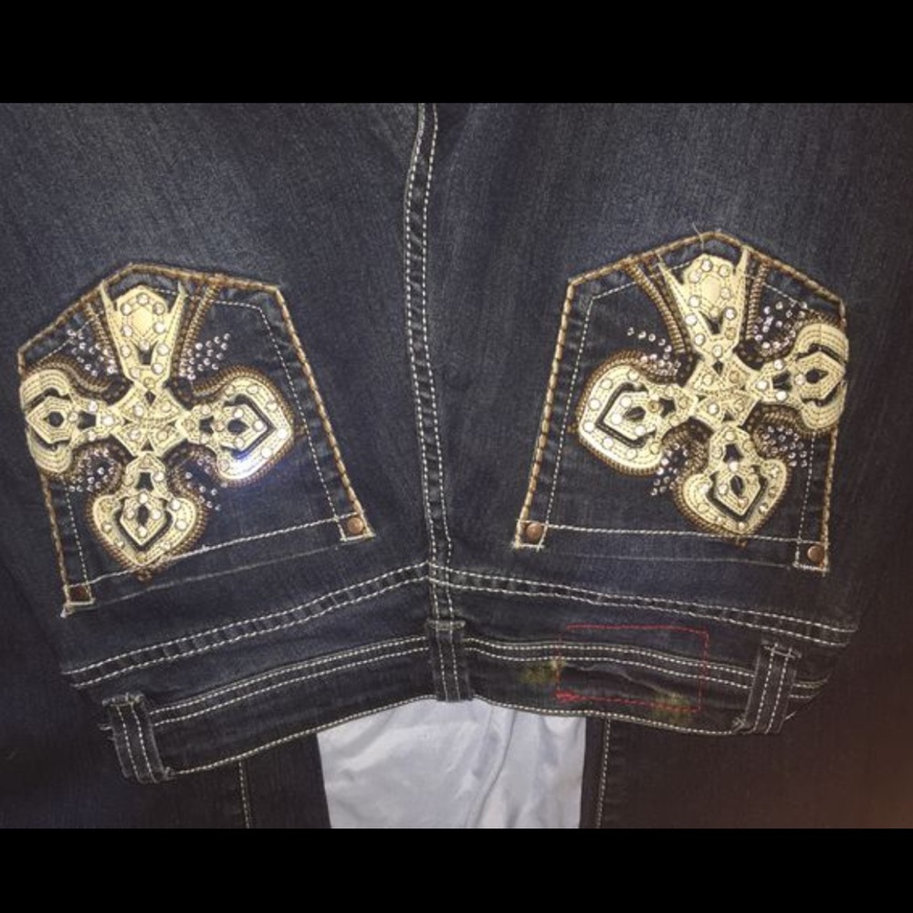 Red London bling jeans